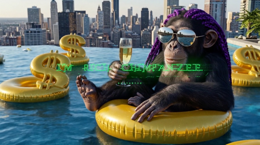 I'm rich chimpanzee 服部太郎